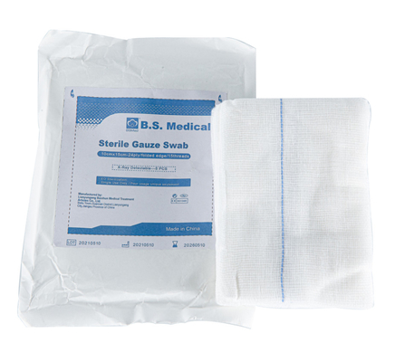 ที่กำหนดเองผ้ากอซทางการแพทย์ที่ใช้แล้วทิ้ง Swab แผลผ่าตัดห้ามเลือด